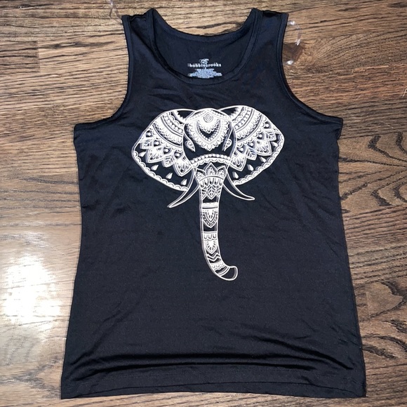 Bobbie Brooks Tops - Bobbie brooks black elephant tank size small.